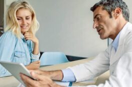 Doctor is explaining something to his patient