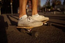 someone on scooter in the street